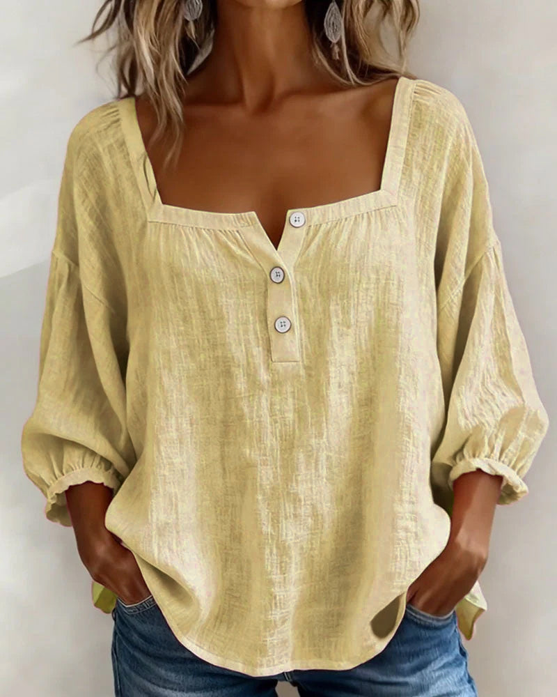 Lumi™ | Casual Button Blouse