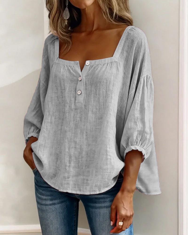 Lumi™ | Casual Button Blouse