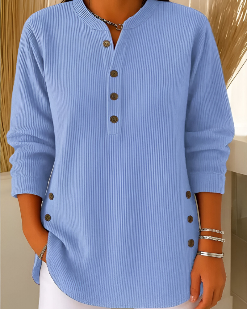 Neris™ | Modern Knit Top with Long Sleeves