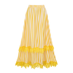 V-neck Yellow Stripes Swimsuit Set(s)