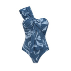 One Shoulder Printed Swimsuit Set(s)