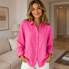 Mara™ | Elegant Button-Up Blouse