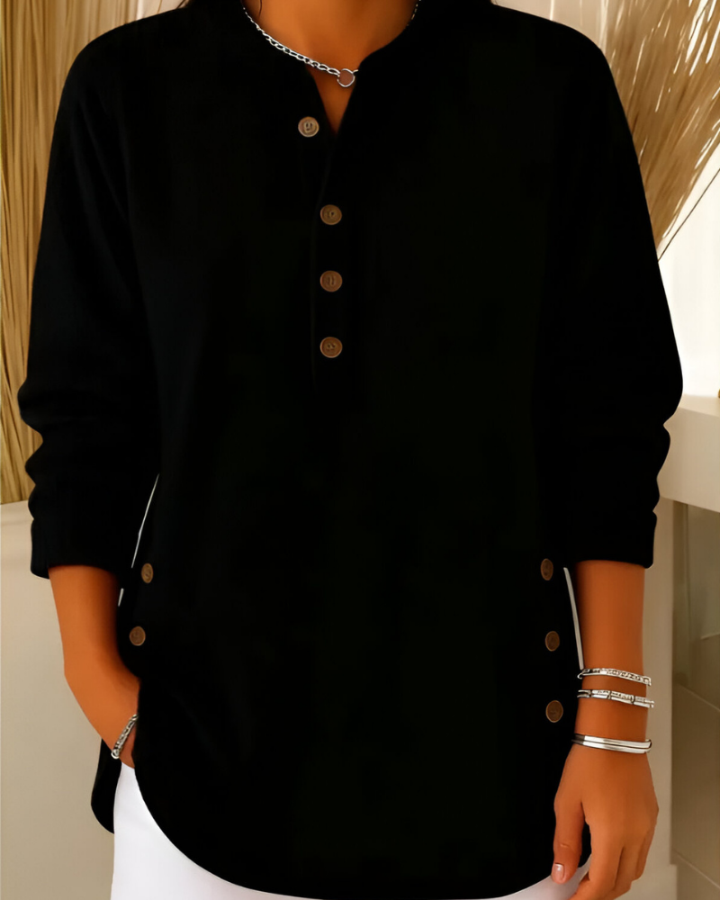 Neris™ | Modern Knit Top with Long Sleeves