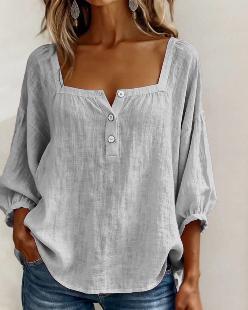 Lumi™ | Casual Button Blouse