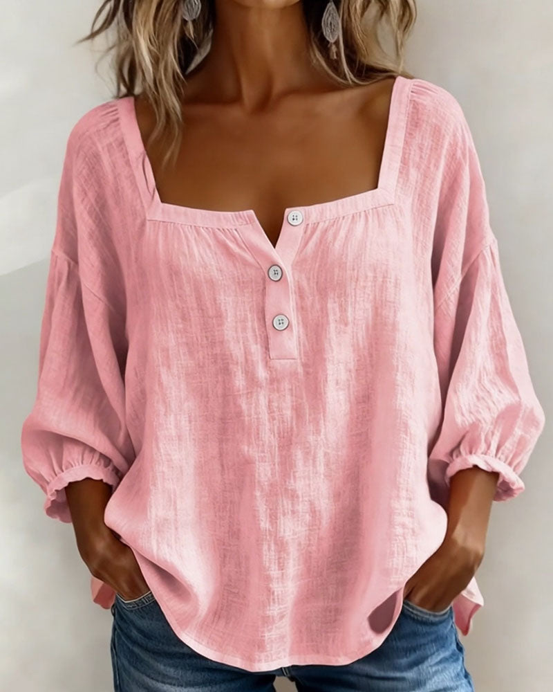 Lumi™ | Casual Button Blouse