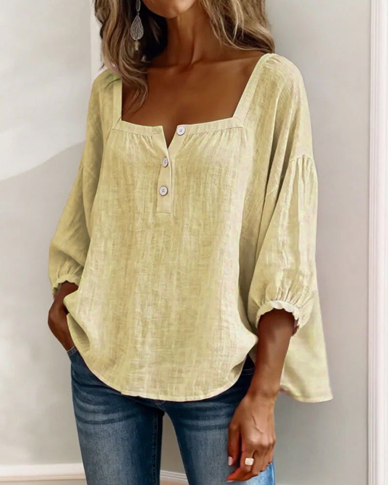 Lumi™ | Casual Button Blouse