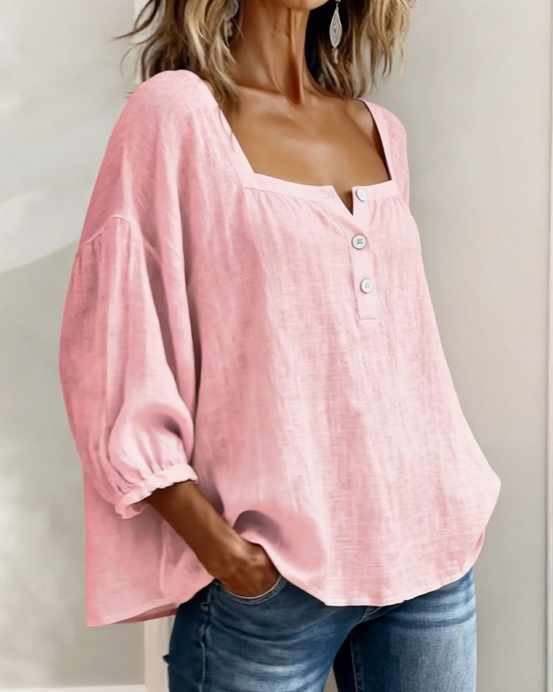 Lumi™ | Casual Button Blouse