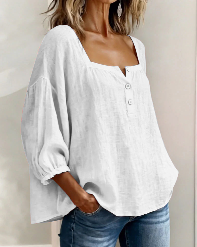 Lumi™ | Casual Button Blouse