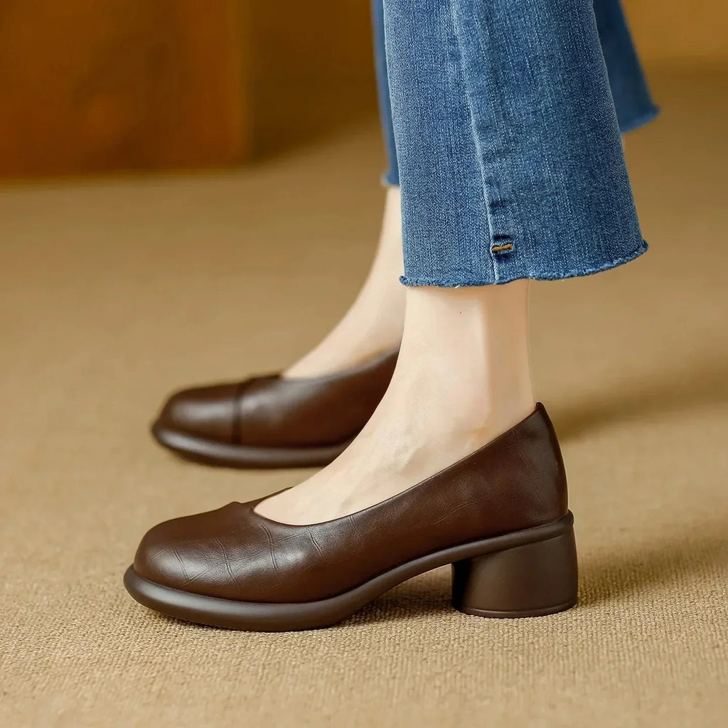 Christina Chunky Heeled Shoes