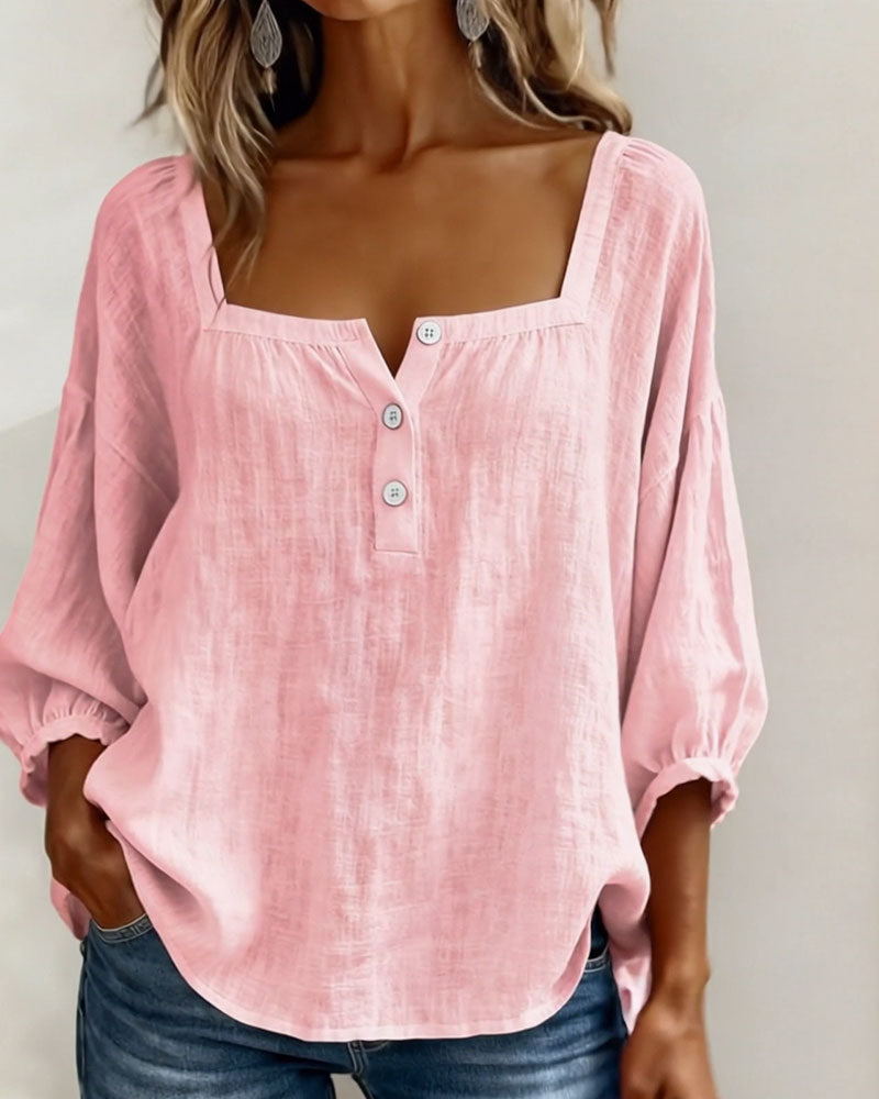 Lumi™ | Casual Button Blouse