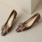 Célora Leather Ribbon Heels