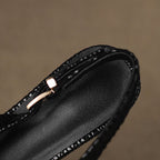 Céliane Chic Pointed Leather Slingback Pumps