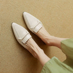 Marloe Sleek Pointed Leather Slippers