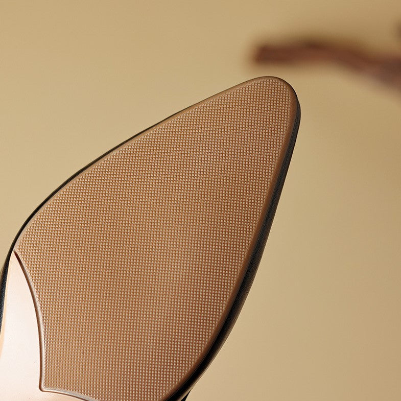 Marloe Sleek Pointed Leather Slippers