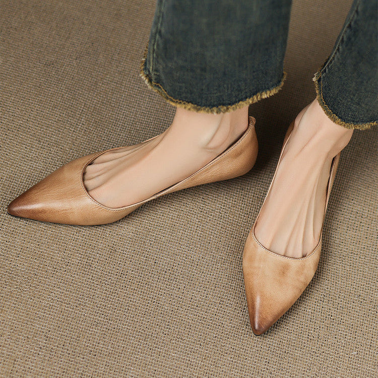 Authentic Leather Flats by Arla
