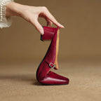 Meyra Genuine Leather Slip-On Mules