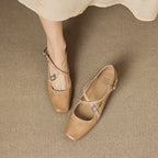 Marvane Leather Kitten Heel Shoes