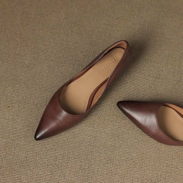 Authentic Leather Flats by Arla