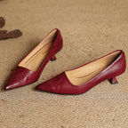 Serane Leather High Heels