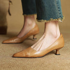 Serane Leather High Heels