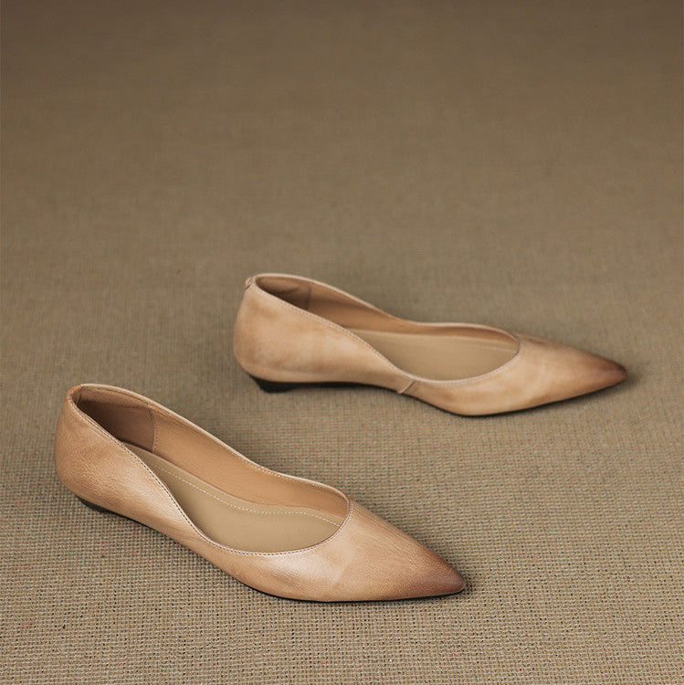 Authentic Leather Flats by Arla