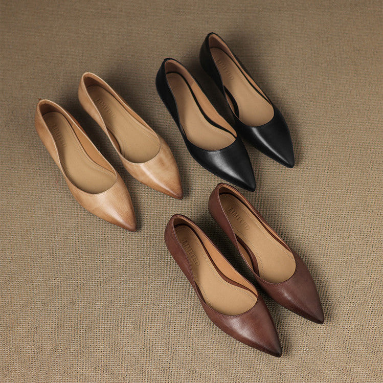Authentic Leather Flats by Arla