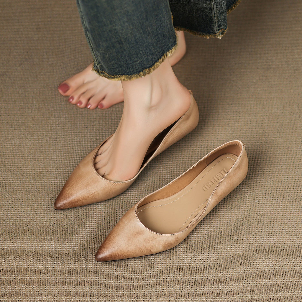 Authentic Leather Flats by Arla