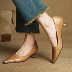 Serane Leather High Heels