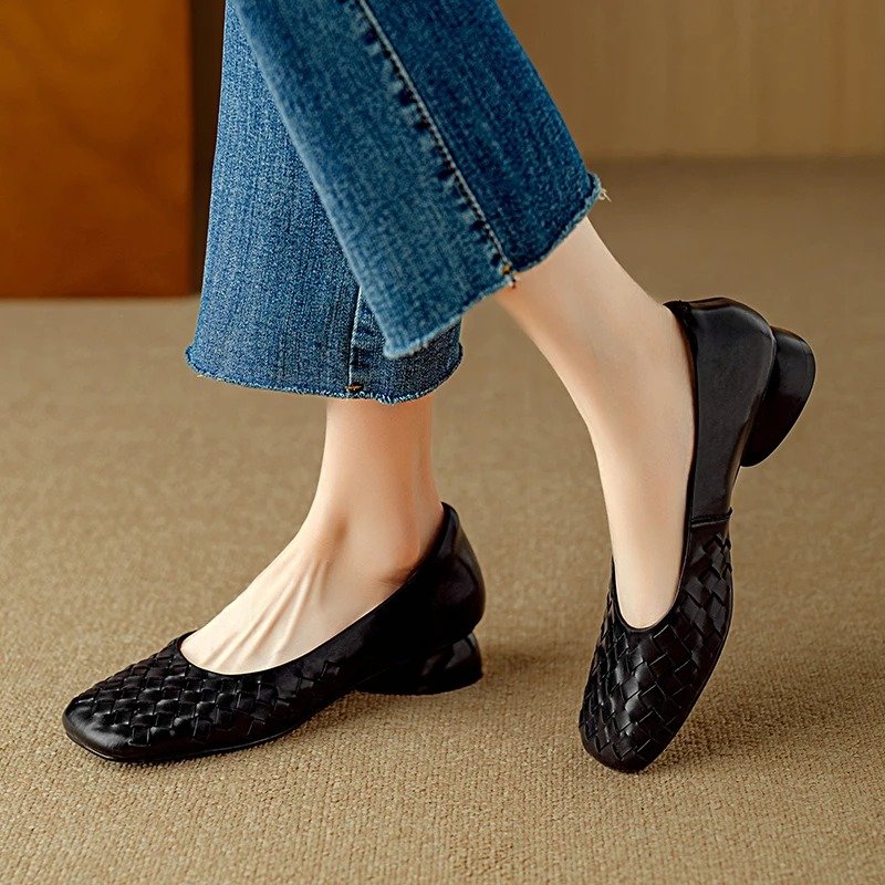 Marcelle Genuine Leather Ballet Flats