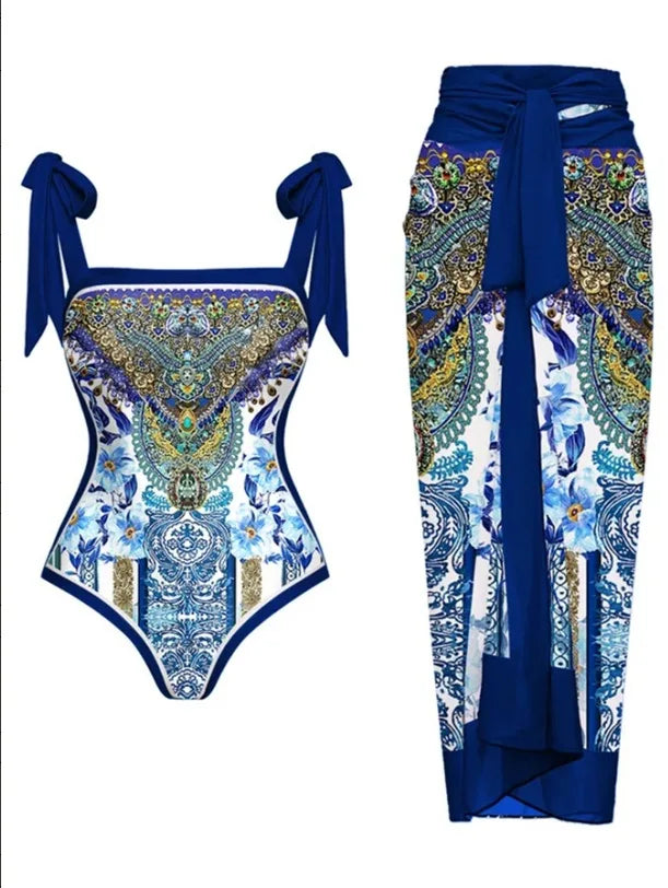 2025 Stylish Two-Piece Women's Bikini Set - Push-Up Floral Print Swimwear, Sling Beachwear, Brazilian Cut