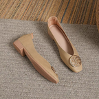 Orchard Leather Ballerina Flats