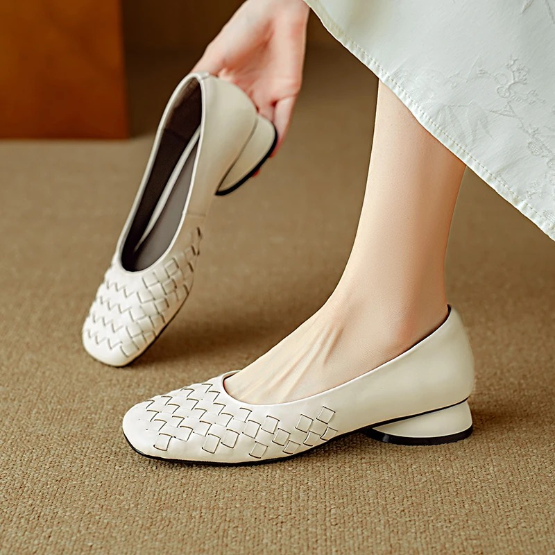 Marcelle Genuine Leather Ballet Flats