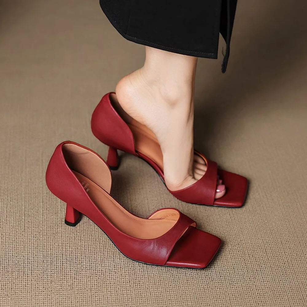 Valenti Leather High Heels