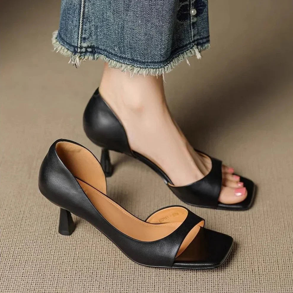 Valenti Leather High Heels