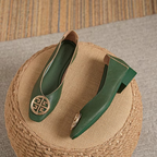 Orchard Leather Ballerina Flats