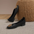 Orchard Leather Ballerina Flats