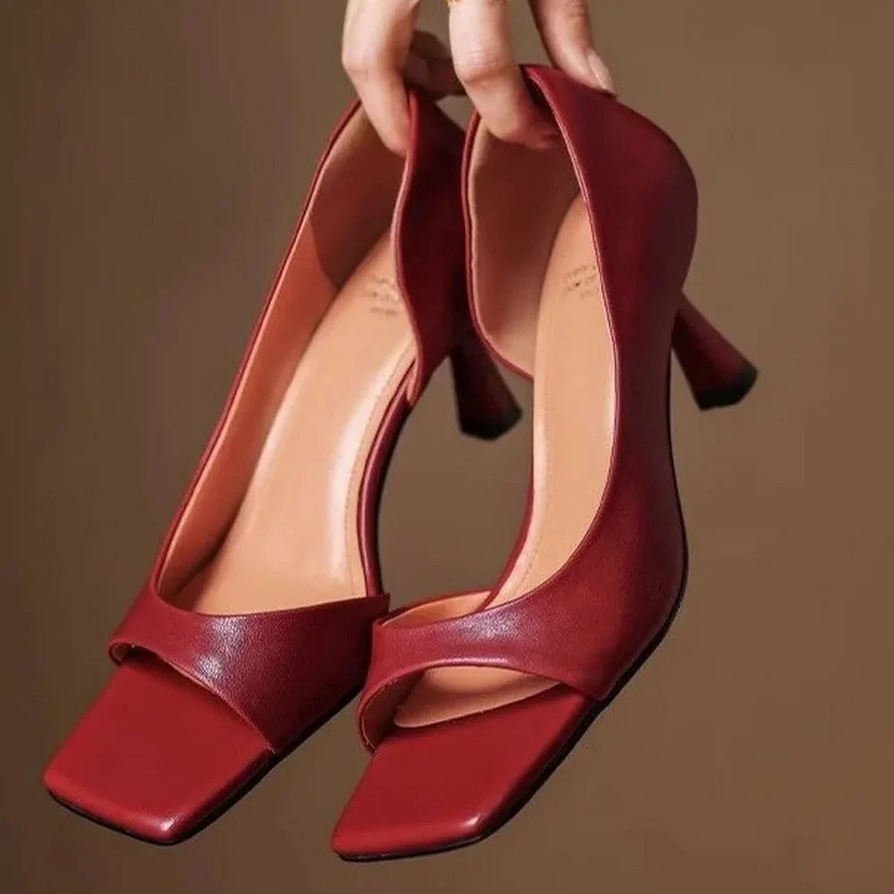Valenti Leather High Heels