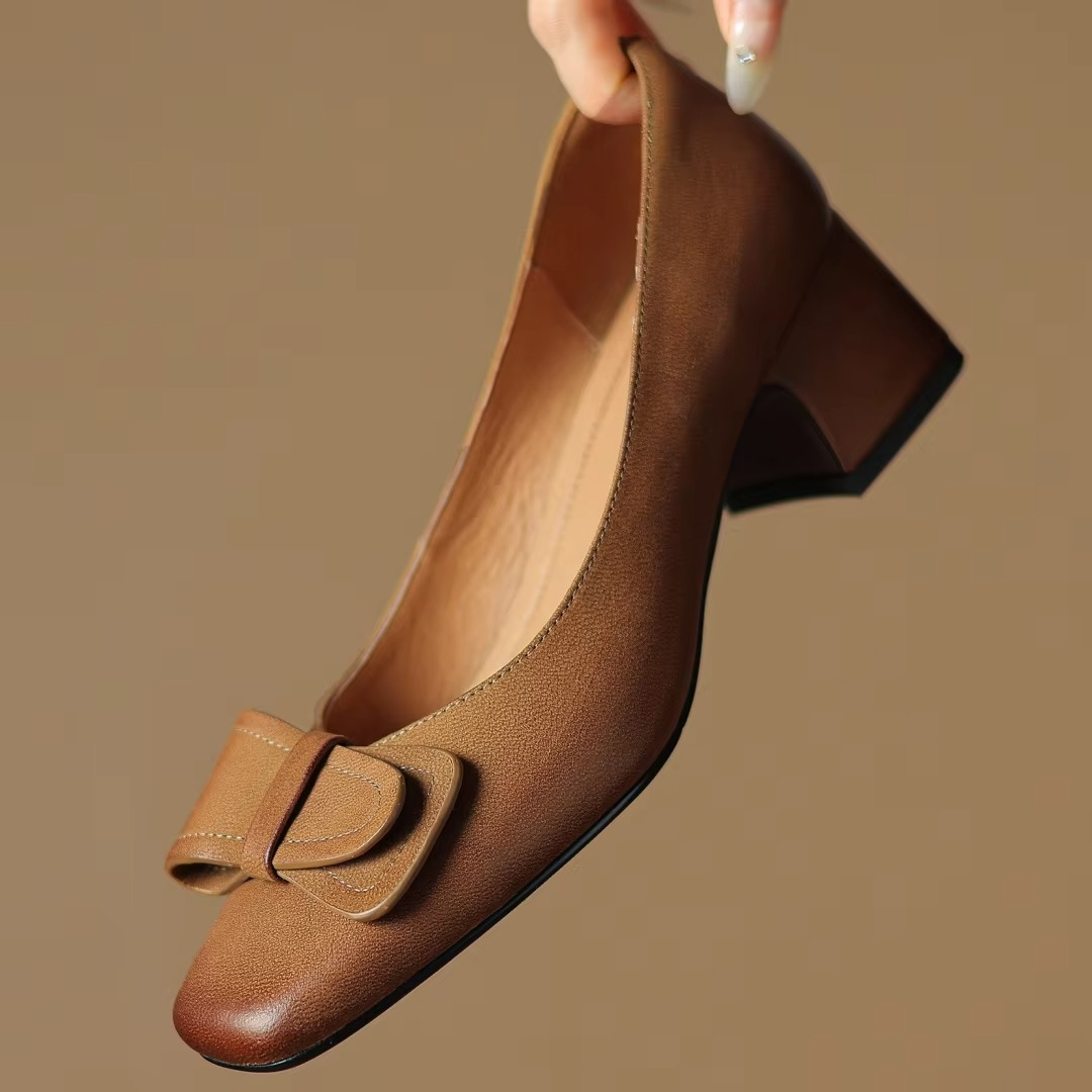 Roselle Leather High Heels