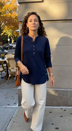 Neris™ | Modern Knit Top with Long Sleeves