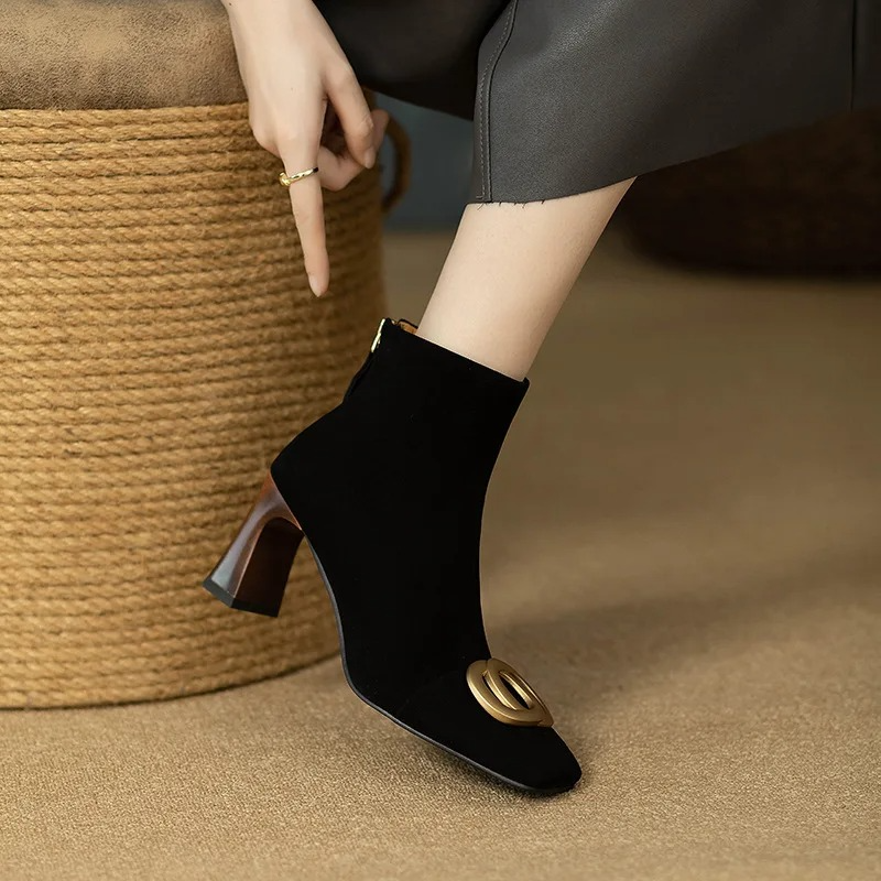 Velvet Opium Ankle Boots