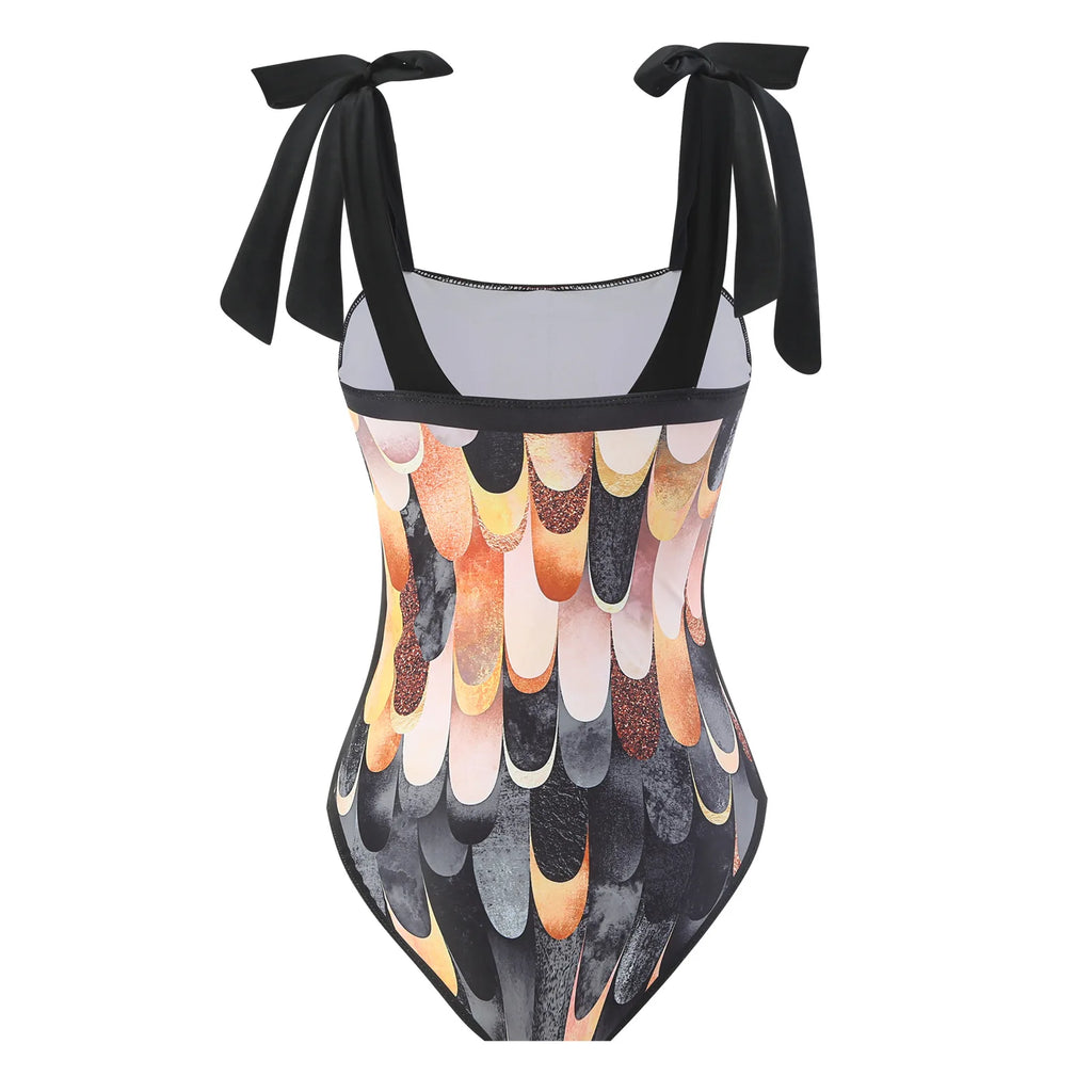 2025 Stylish Two-Piece Women's Bikini Set - Push-Up Floral Print Swimwear, Sling Beachwear, Brazilian Cut