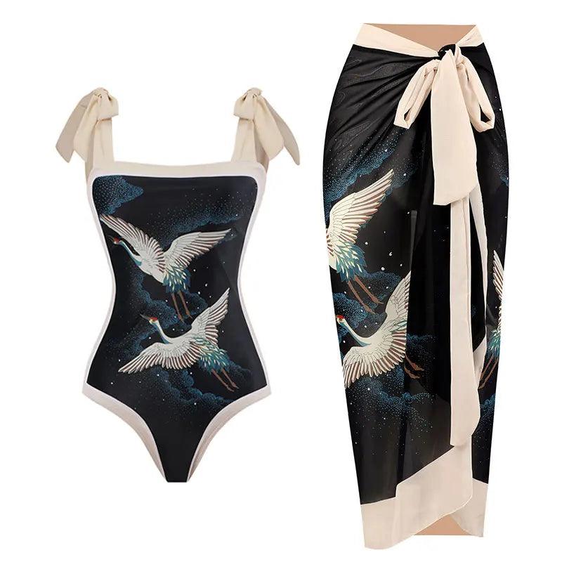 2025 Stylish Two-Piece Women's Bikini Set - Push-Up Floral Print Swimwear, Sling Beachwear, Brazilian Cut