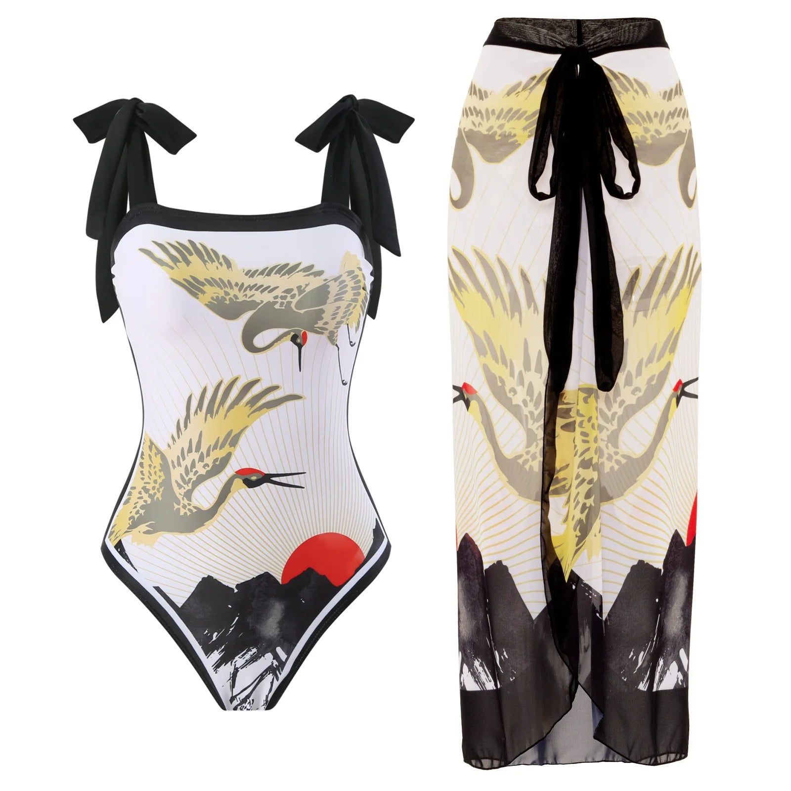 2025 Stylish Two-Piece Women's Bikini Set - Push-Up Floral Print Swimwear, Sling Beachwear, Brazilian Cut