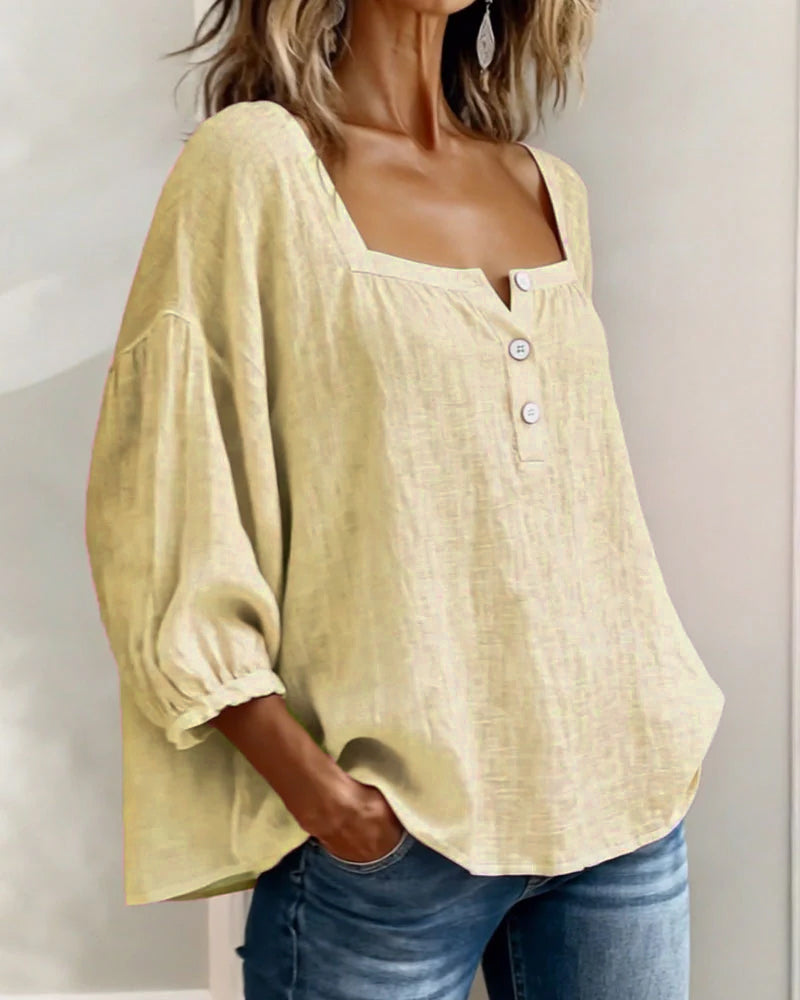 Lumi™ | Casual Button Blouse