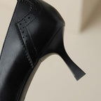 Célora Leather Ribbon Heels