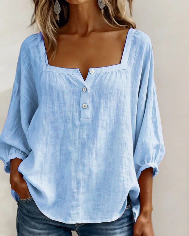 Lumi™ | Casual Button Blouse