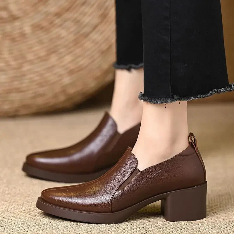 Carolyn Chunky Heeled Pumps