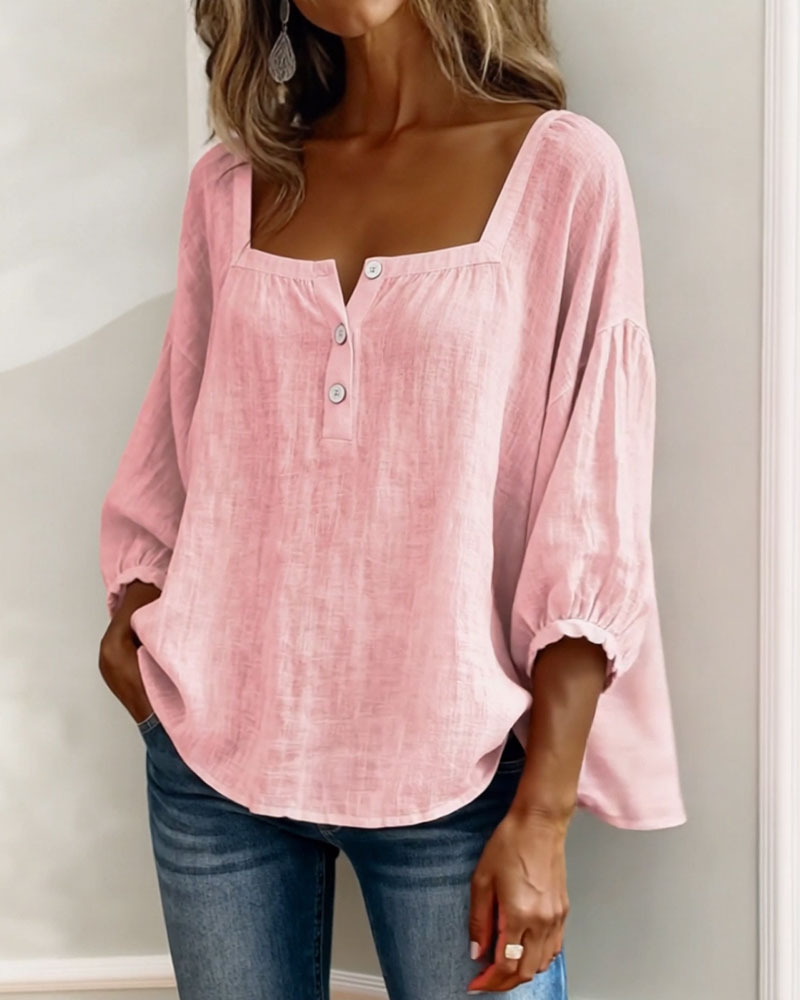 Lumi™ | Casual Button Blouse