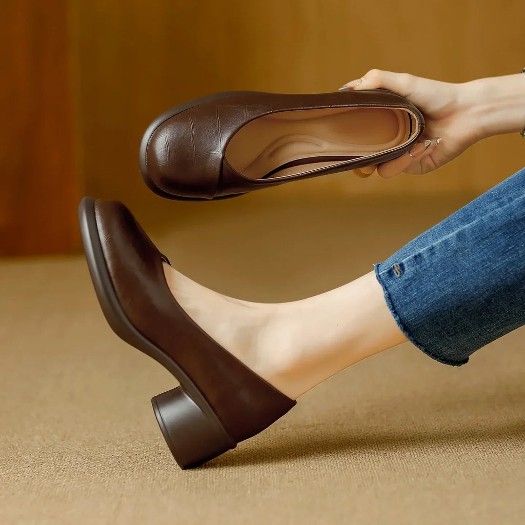 Christina Chunky Heeled Shoes
