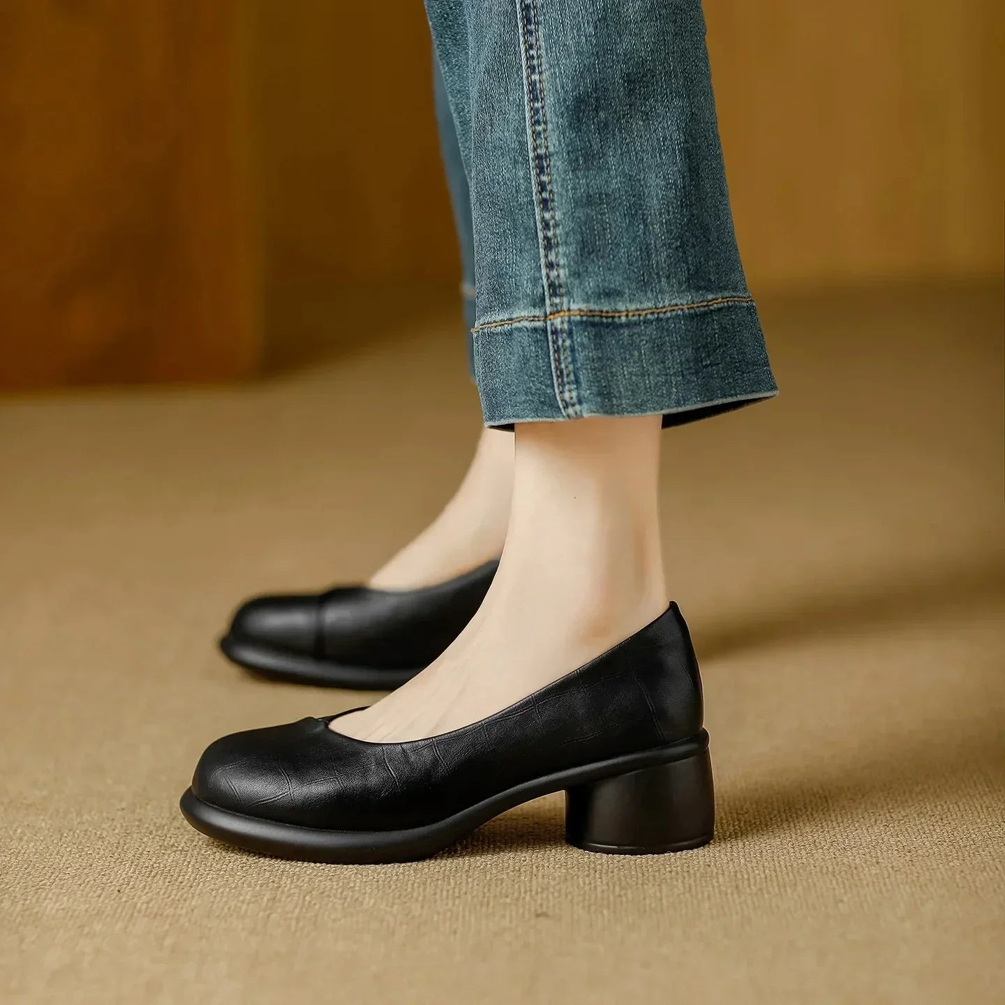 Christina Chunky Heeled Shoes